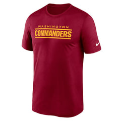Washington Commanders Primetime Legend Wordmark Performance T-Shirt | NFL Online