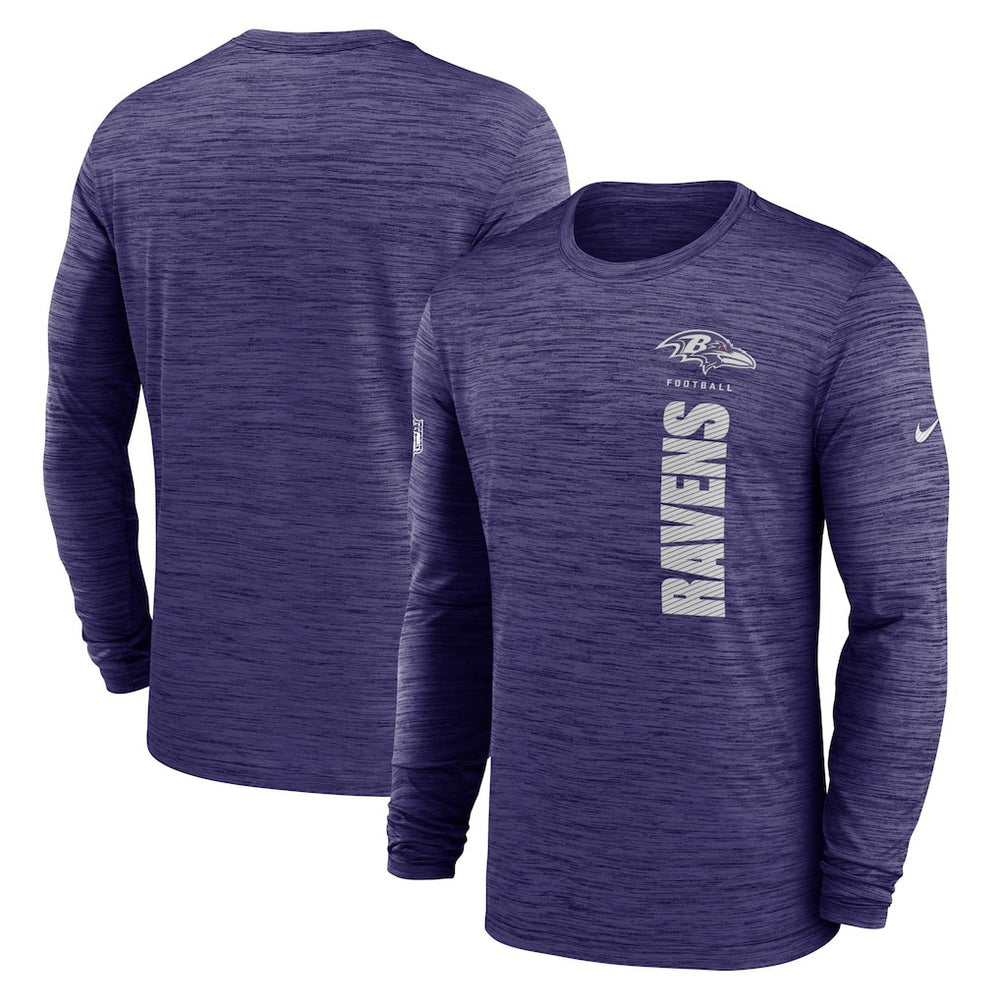 Baltimore Ravens Sideline Velocity Dri-FIT Long Sleeve T-Shirt | NFL Sale