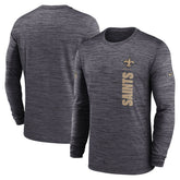 New Orleans Saints Sideline Velocity Dri-FIT Long Sleeve T-Shirt | NFL Outlet