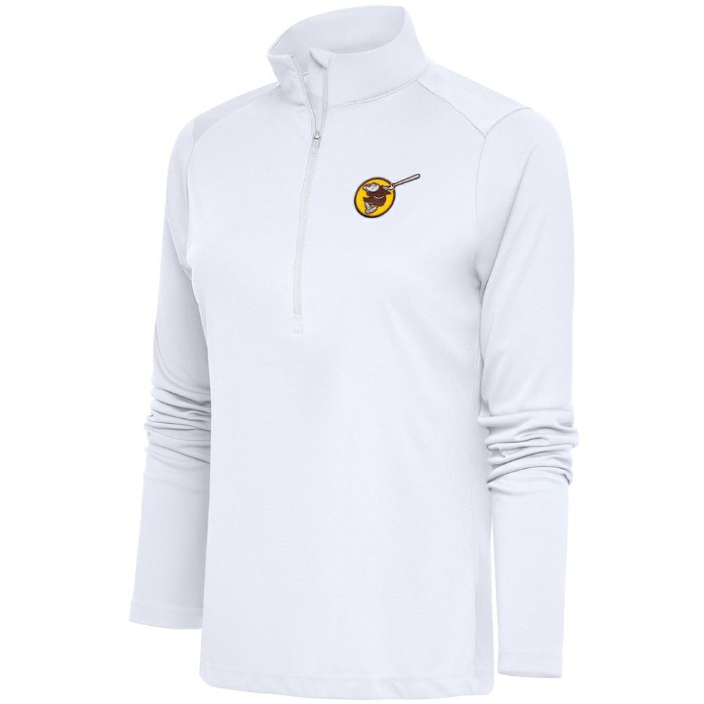 San Diego Padres Antigua Women's Cooperstown Tribute Half-Zip Pullover Top - MLB Pullover