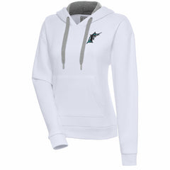 Florida Marlins Antigua Women's Cooperstown Victory Pullover Hoodie - MLB Hoodies