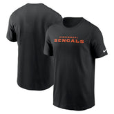 Cincinnati Bengals Primetime Wordmark Essential T-Shirt | NFL US