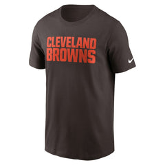 Cleveland Browns Primetime Wordmark Essential T-Shirt | NFL Discount