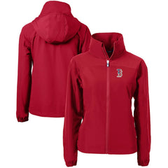 Boston Red Sox Cutter & Buck Women's Charter Eco Recycled Full-Zip Jacket - MLB Jackets