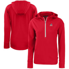 Arizona Diamondbacks Cutter & Buck Women's Daybreak Eco Recycled Half-Zip Hoodie - MLB Hoodies