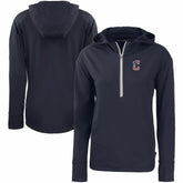 Cleveland Guardians Cutter & Buck Women's Daybreak Eco Recycled Half-Zip Hoodie - MLB Hoodies