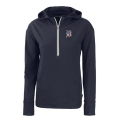 Detroit Tigers Cutter & Buck Women's Daybreak Eco Recycled Half-Zip Hoodie - MLB Hoodies