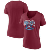 Colorado Avalanche Women's Slapshot V-Neck T-Shirt - NHL T-shirts