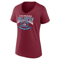 Colorado Avalanche Women's Slapshot V-Neck T-Shirt - NHL T-shirts