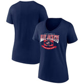 Columbus Blue Jackets Women's Slapshot V-Neck T-Shirt - NHL T-shirts