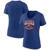 Edmonton Oilers Women's Slapshot V-Neck T-Shirt - NHL T-shirts