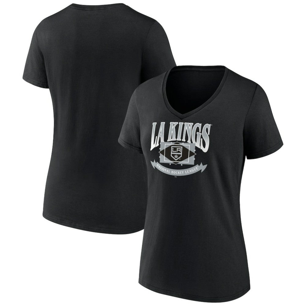 Los Angeles Kings Women's Slapshot V-Neck T-Shirt - NHL T-shirts