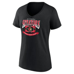 Ottawa Senators Women's Slapshot V-Neck T-Shirt - NHL T-shirts