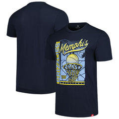Navy Memphis Grizzlies Sportiqe Unisex Swish Super-Soft Comfy Tri-Blend T-Shirt | NBA