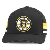 Boston Bruins American Needle HotFoot Stripes Trucker Adjustable Hat - NHL Hats