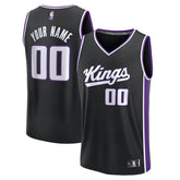 Black Sacramento Kings Youth Fast Break Custom Replica Jersey | NBA