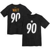 Pittsburgh Steelers T.J. Watt Preschool Player Name & Number T-Shirt | NFL Hot