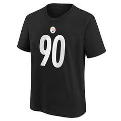Pittsburgh Steelers T.J. Watt Youth Player Name & Number T-Shirt | NFL On sale