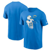 Los Angeles Chargers Justin Herbert Player Graphic T-Shirt | NFL Hot