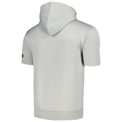 Silver/Red New Orleans Pelicans Short Sleeve Pullover Hoodie | NBA