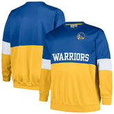 Royal/Gold Golden State Warriors Big & Tall Split Pullover Sweatshirt sale | NBA