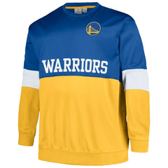 Royal/Gold Golden State Warriors Big & Tall Split Pullover Sweatshirt sale | NBA