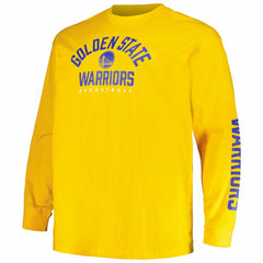 Royal/Gold Golden State Warriors Big & Tall Short Sleeve & Long Sleeve T-Shirt Set sale | NBA