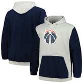 Navy/Silver Washington Wizards Big & Tall Primary Arctic Pullover Hoodie | NBA