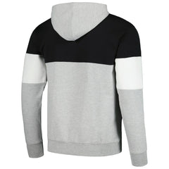 Black Brooklyn Nets Contrast Pieced Pullover Hoodie | NBA