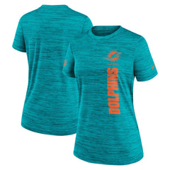 Miami Dolphins Women's Sideline Velocity Dri-FIT T-Shirt | NFL Online