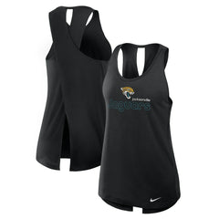 Jacksonville Jaguars Women's Open-Back Crisscross Dri-FIT Tank Top | NFL New