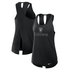 Las Vegas Raiders Women's Open-Back Crisscross Dri-FIT Tank Top | NFL Online