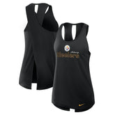 Pittsburgh Steelers Women's Open-Back Crisscross Dri-FIT Tank Top | NFL Near me