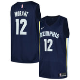 Navy Ja Morant Memphis Grizzlies Swingman Player Jersey | NBA
