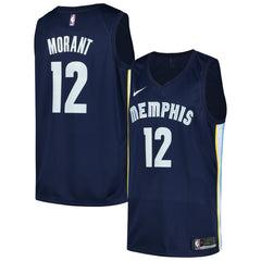 Navy Ja Morant Memphis Grizzlies Swingman Player Jersey | NBA