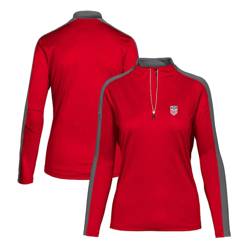 USMNT Levelwear Women's Quarter-Zip Pullover Top