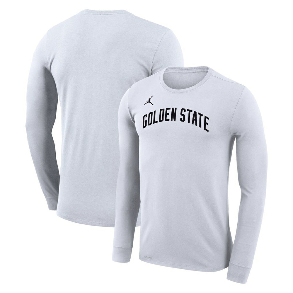 White Golden State Warriors Jordan Brand Unisex Statement Edition Legend Performance Long Sleeve T-Shirt sale | NBA