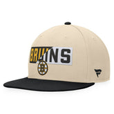 Boston Bruins Fanatics Goalaso Snapback Hat - NHL Hats