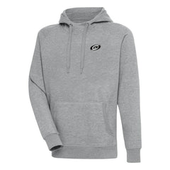 Carolina Hurricanes Antigua Metallic Logo Victory Pullover Hoodie - NHL Hoodies