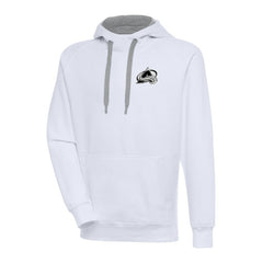 Colorado Avalanche Antigua Metallic Logo Victory Pullover Hoodie - NHL Hoodies