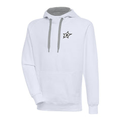 Dallas Stars Antigua Metallic Logo Victory Pullover Hoodie - NHL Hoodies