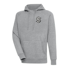 Seattle Kraken Antigua Metallic Logo Victory Pullover Hoodie - NHL Hoodies