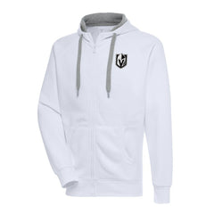 Vegas Golden Knights Antigua Metallic Logo Victory Full-Zip Hoodie - NHL Hoodies