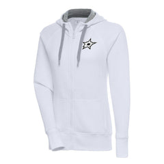 Dallas Stars Antigua Women's Metallic Logo Victory Full-Zip Hoodie - NHL Hoodies