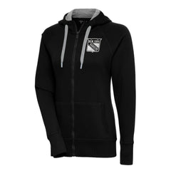New York Rangers Antigua Women's Metallic Logo Victory Full-Zip Hoodie - NHL Hoodies