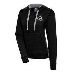 Colorado Avalanche Antigua Women's Metallic Logo Victory Pullover Hoodie - NHL Hoodies