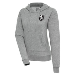 Vegas Golden Knights Antigua Women's Metallic Logo Victory Pullover Hoodie - NHL Hoodies