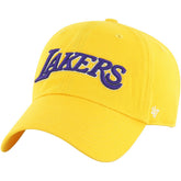 Gold Los Angeles Lakers '47 Core Wordmark Clean Up Adjustable Hat | NBA