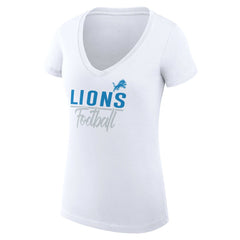 Detroit Lions G-III 4Her by Carl Banks Women's V-Neck Fitted T-Shirt | NFL Online