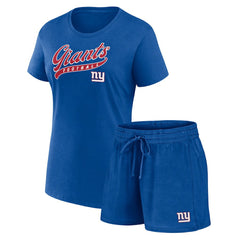 New York Giants Women's Start to Finish T-Shirt & Shorts Combo Pack | NFL Online